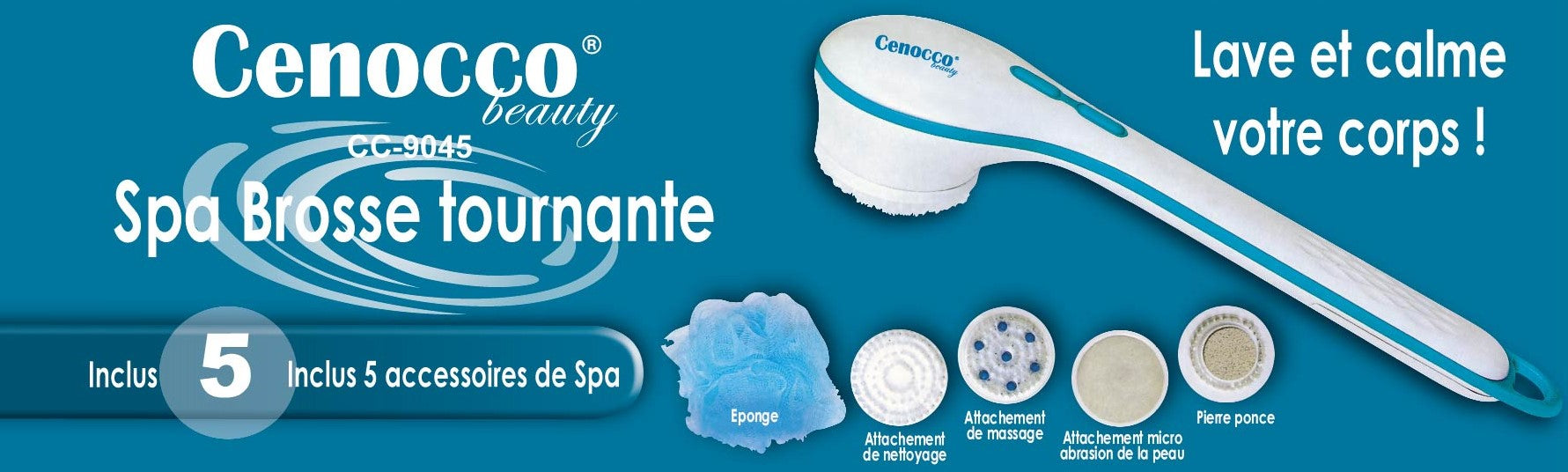 Cenocco Beauty Cc-9045; Spa Rotatieborstel