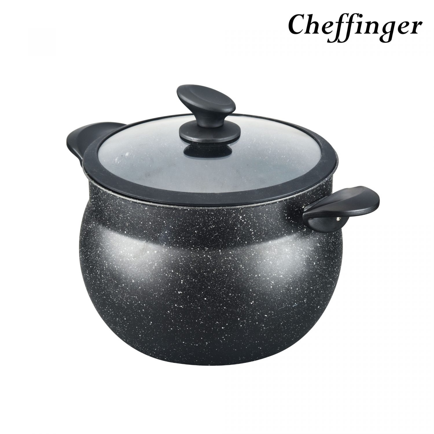 Cheffinger Cf-Cous8: 8L Marmer Gecoat Stoomkoker Couscous Pot